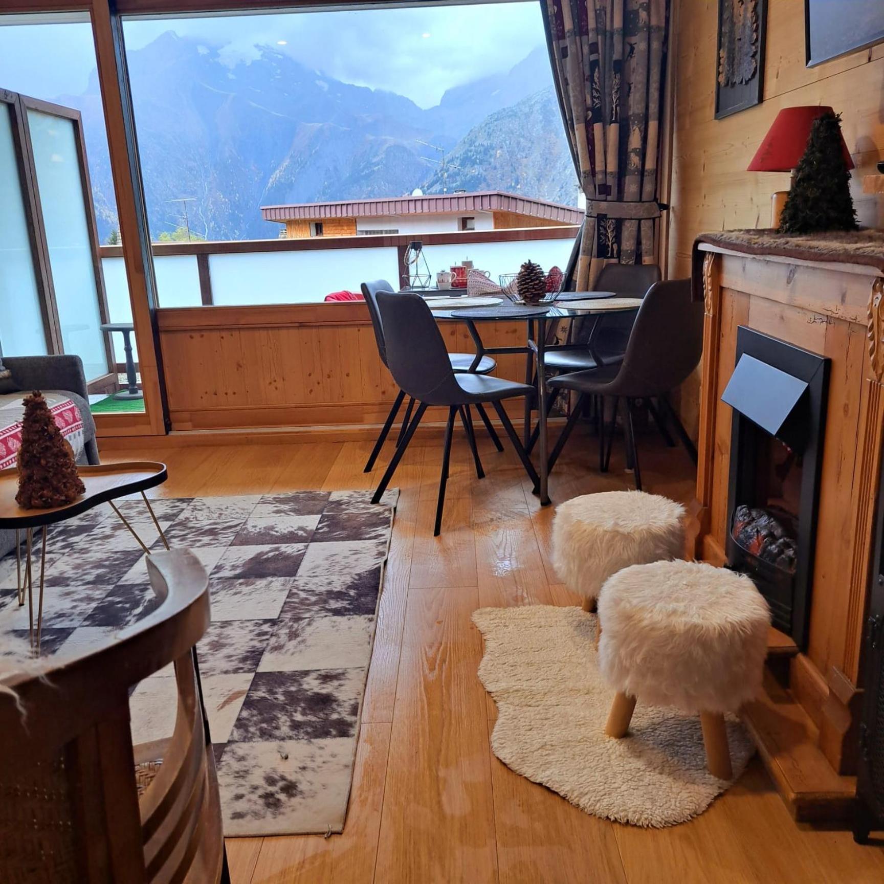 Studio 2 Alpes Style Chalet Au Pied De Telesiege Du Diable เลส์เดอซาลป์ ภายนอก รูปภาพ